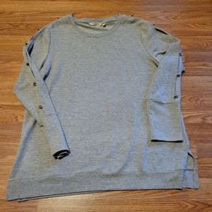 Soft Surroundings Gray Tunic Top, Large